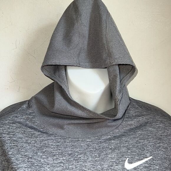 NIKE DRIFIT Element Gunsmoke Heather Running Hoodie-M - Picture 3 of 8